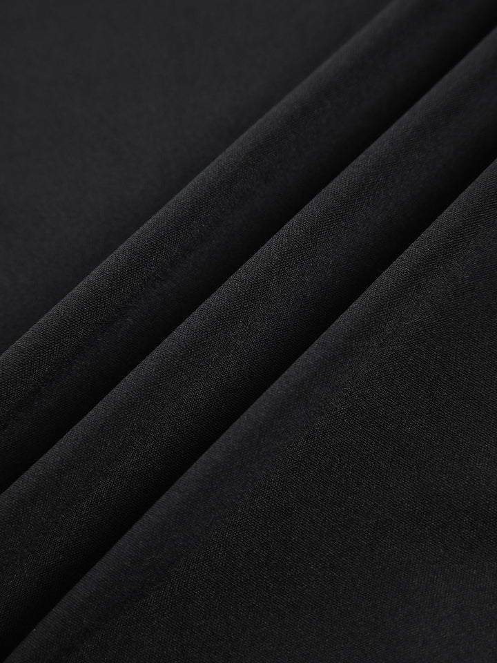 Blazer V Yaka Düğmeli Kısa Elbise