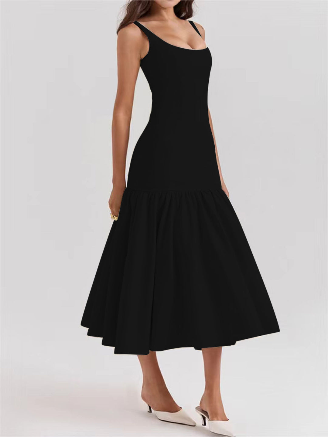 Göz Alıcı Pileli Elbise