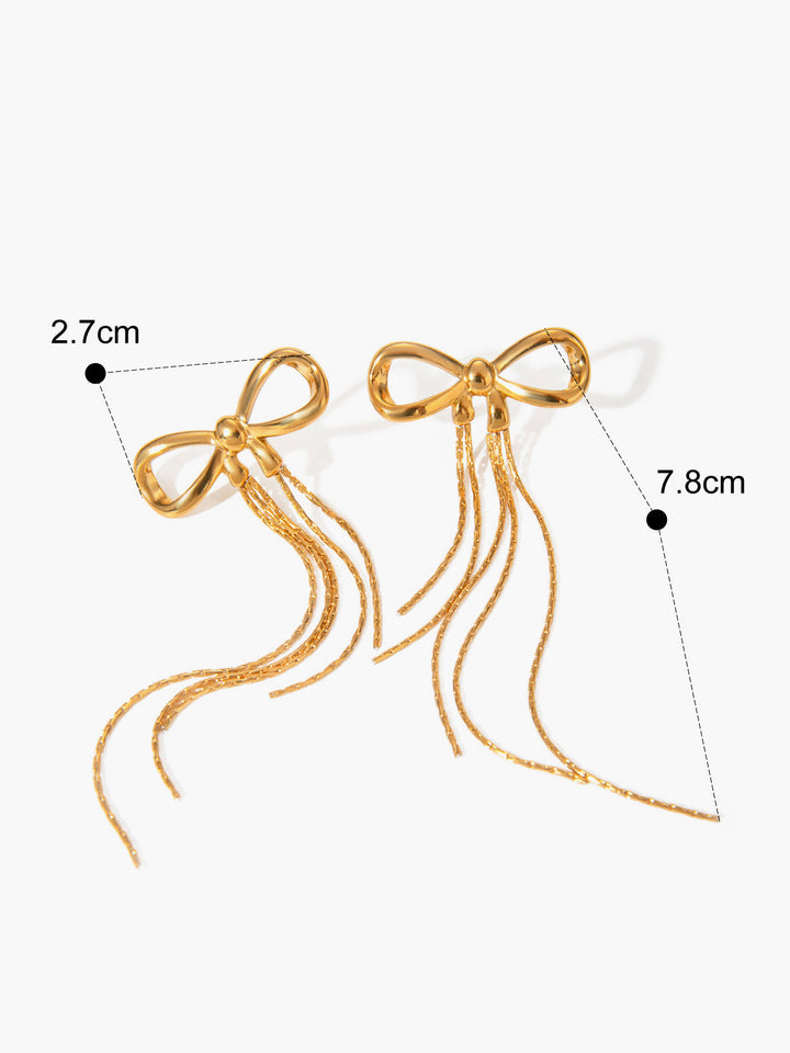 Altın Fiyonk Küpeler