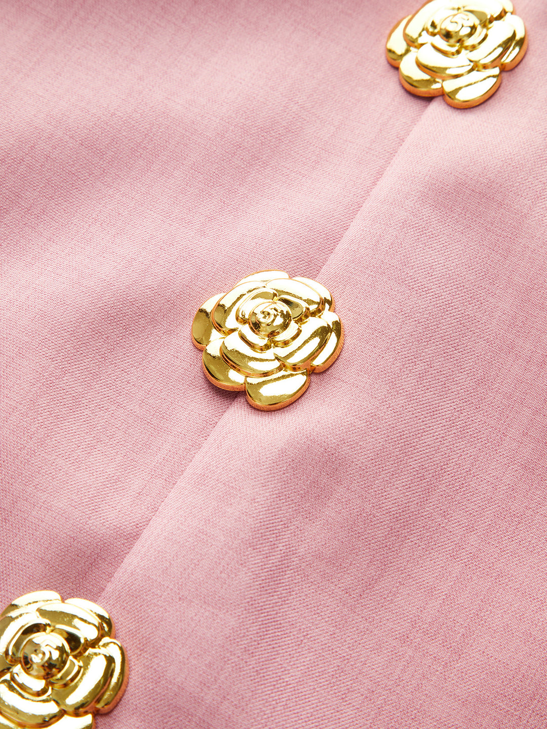 Halter Sırtı Açık Altın Düğmeli Abiye Kısa Elbise