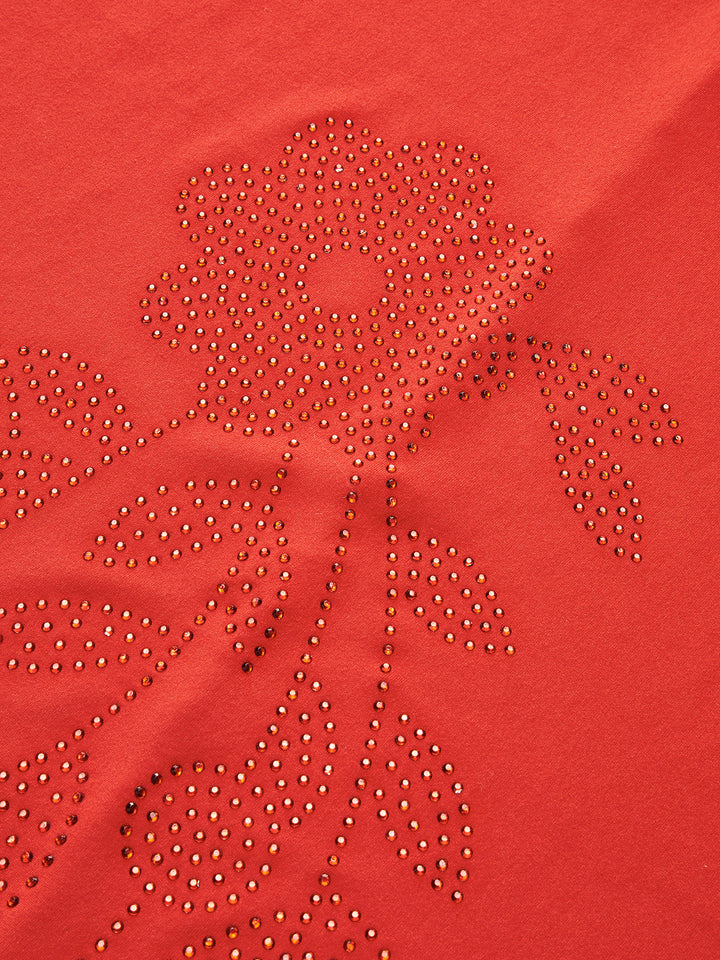 Şık Kolsuz Bağcıklı Abiye Elbise