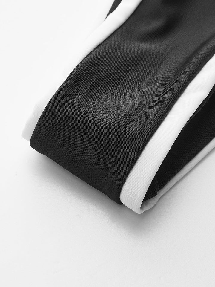 Şık Kontrast Süslemeli Kesik Bikini Takımı