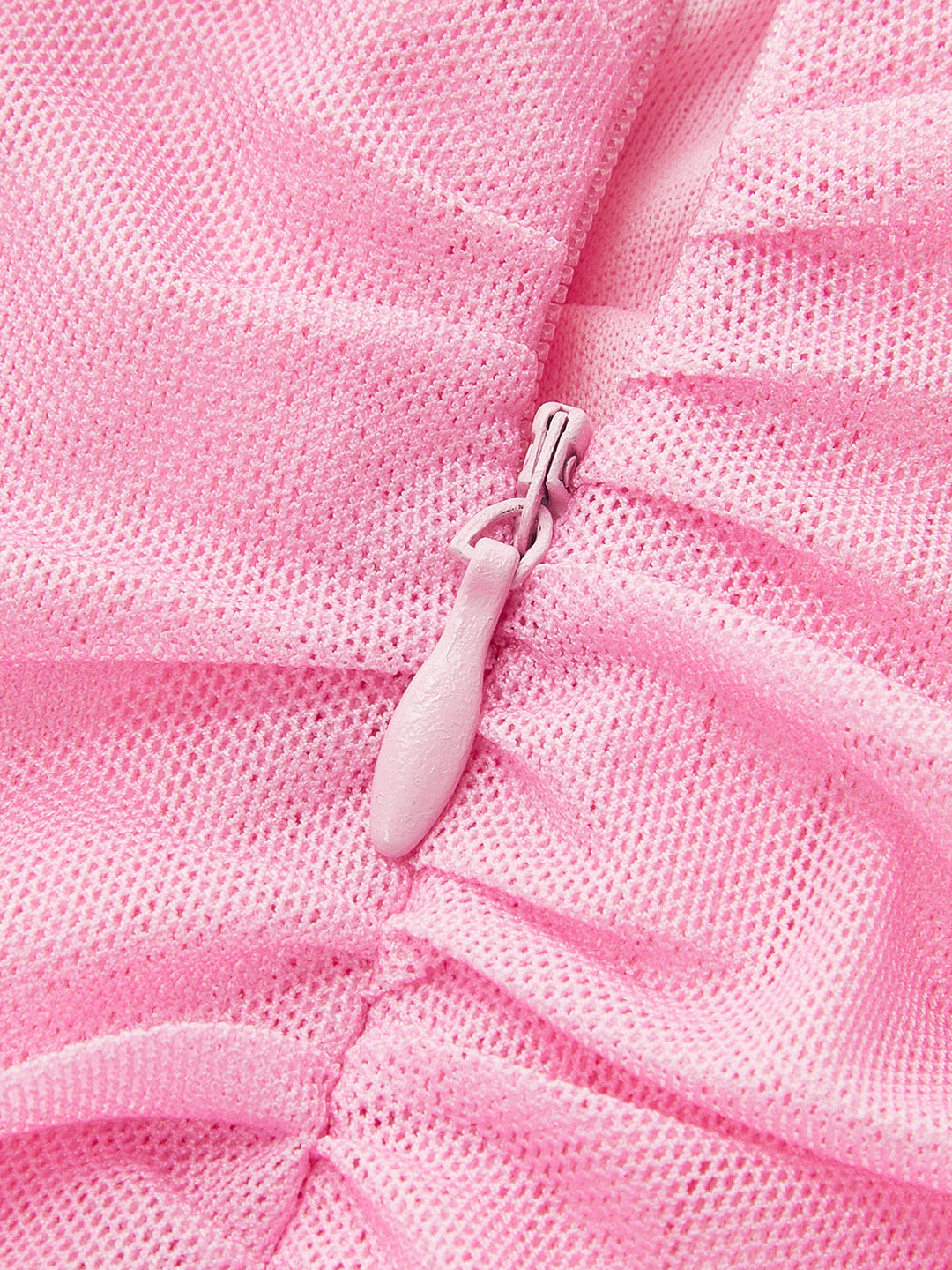 Şık Renk Bloklu Gradyan Askısız Kırışık File Elbise ile Şık Yırtmaç