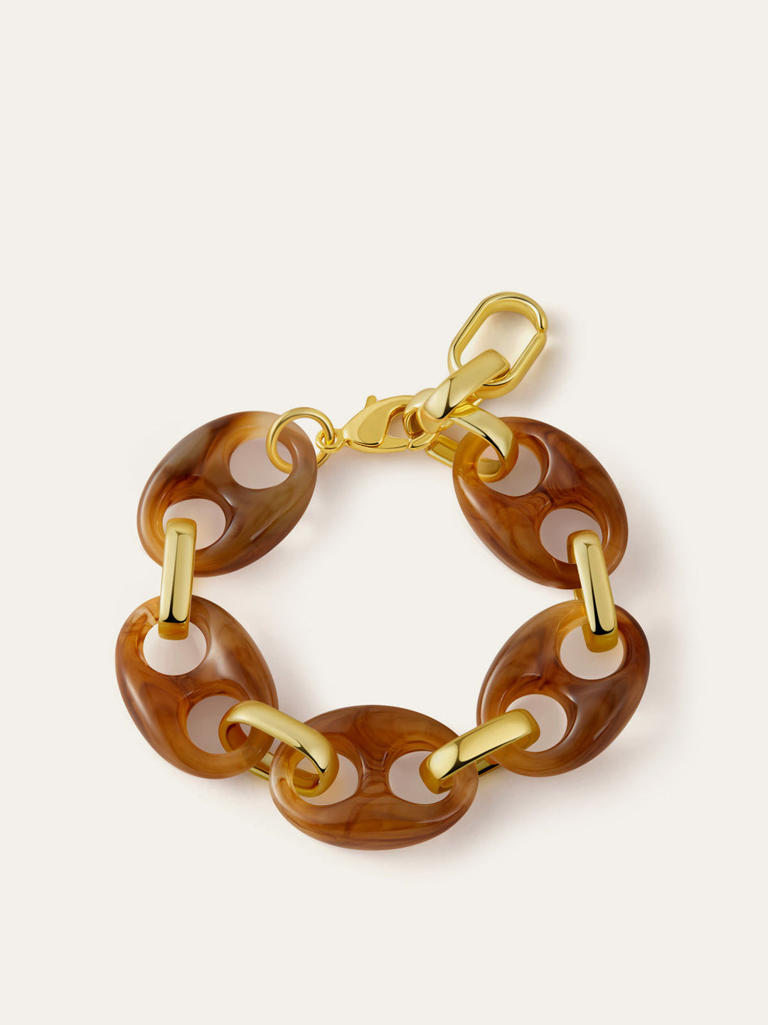 Şık Kaplumbağa Kabuğu Zincir Bilezik