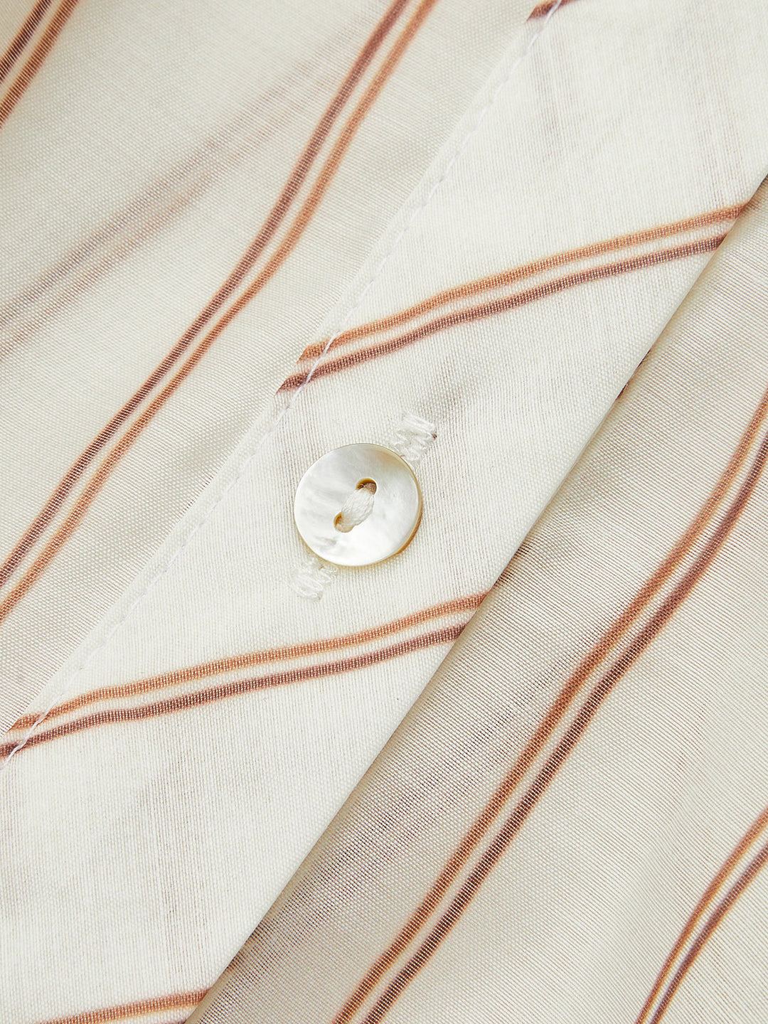 Şeffaf Cropé Gömlek Şık Çizgili