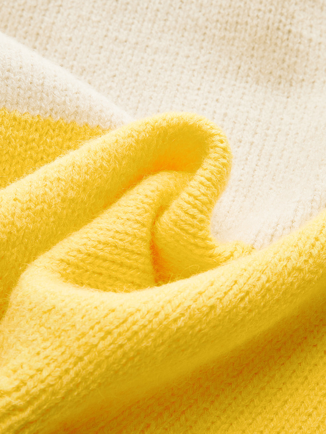 Örgü Renk Bloklu Süveter Yelek