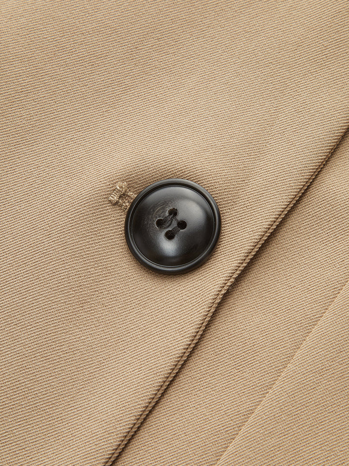 İki Düğmeli Kolsuz Yelek ve Pantolon Takımı