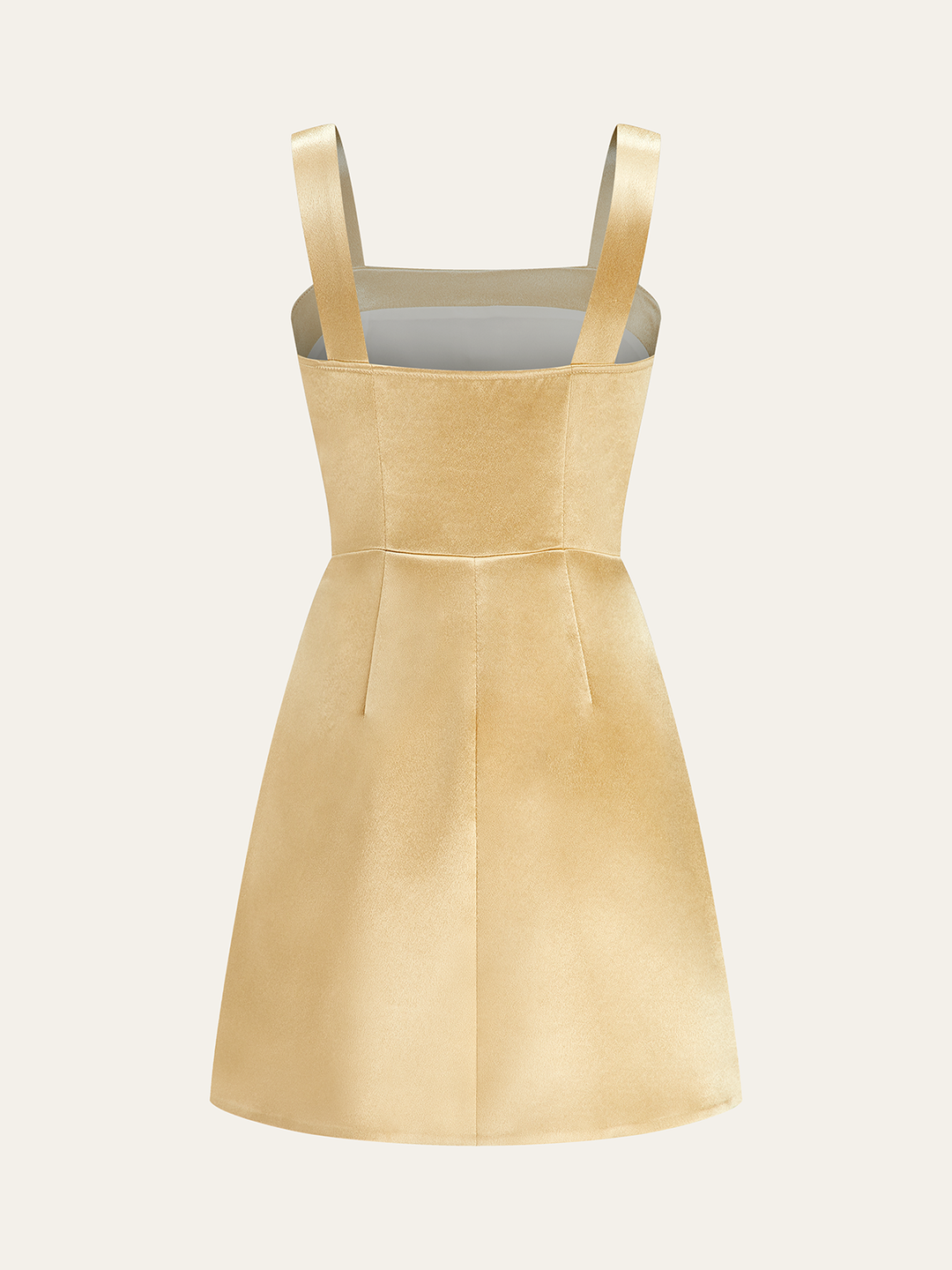 Metal İşlemeli Askılı Mini Elbise