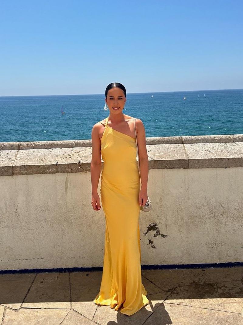 Caroline | Sırtı Açık Maxi Elbise