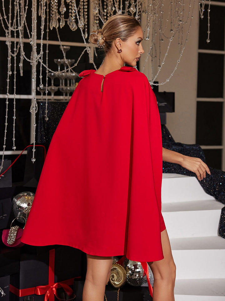 Faustina Başı Cape Mini Elbise