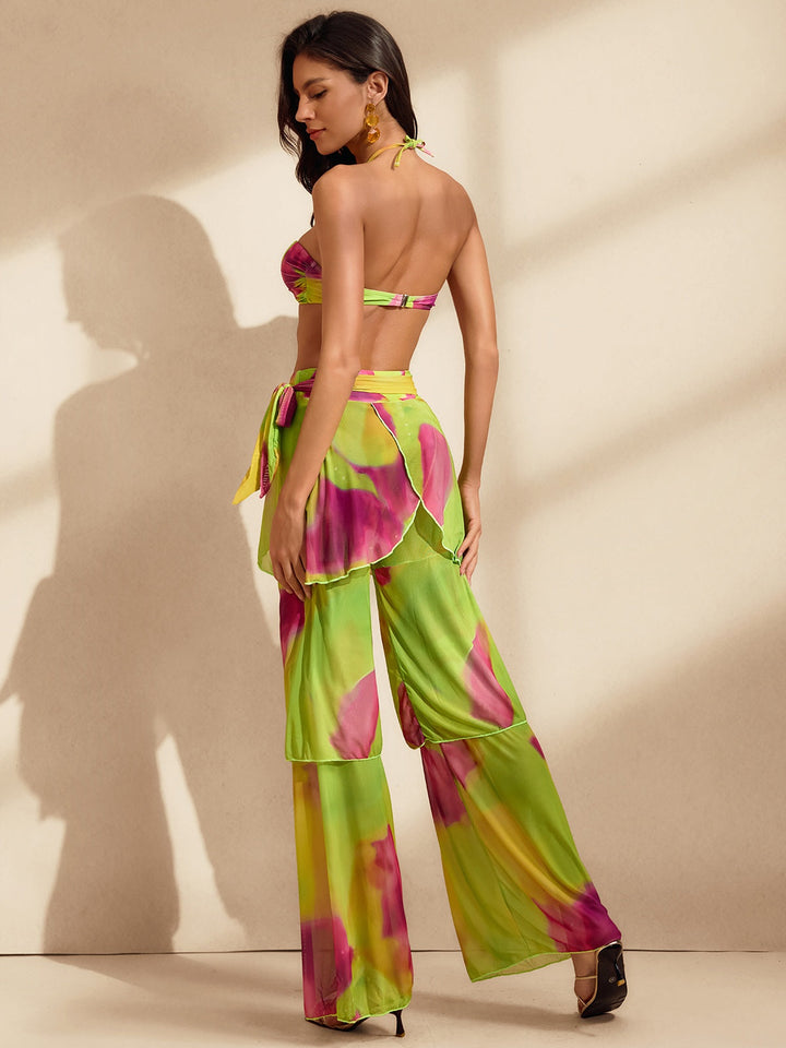 Raelyara Baskılı Üç Parçalı Takım