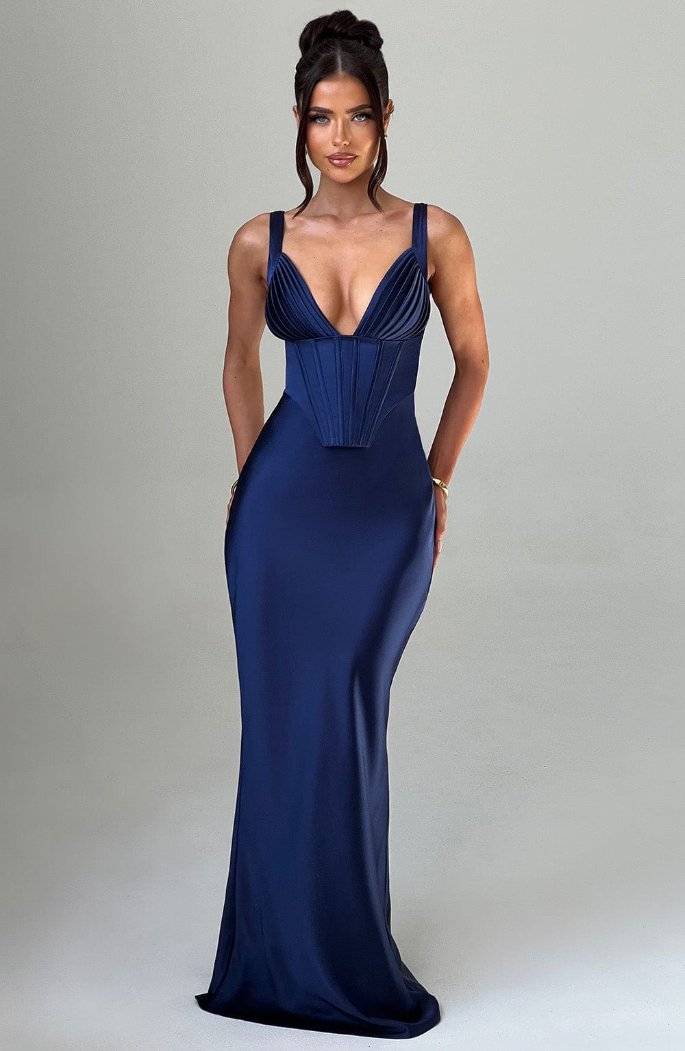 Shae Maksi Elbise - Lacivert, Svelte Chic