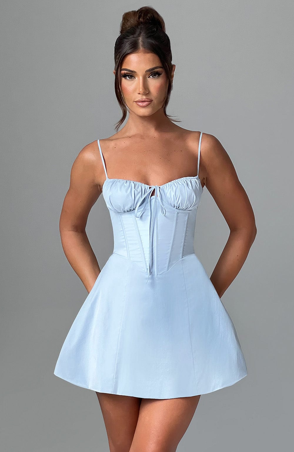 Lacey Mini Elbise - Mavi, Svelte Chic