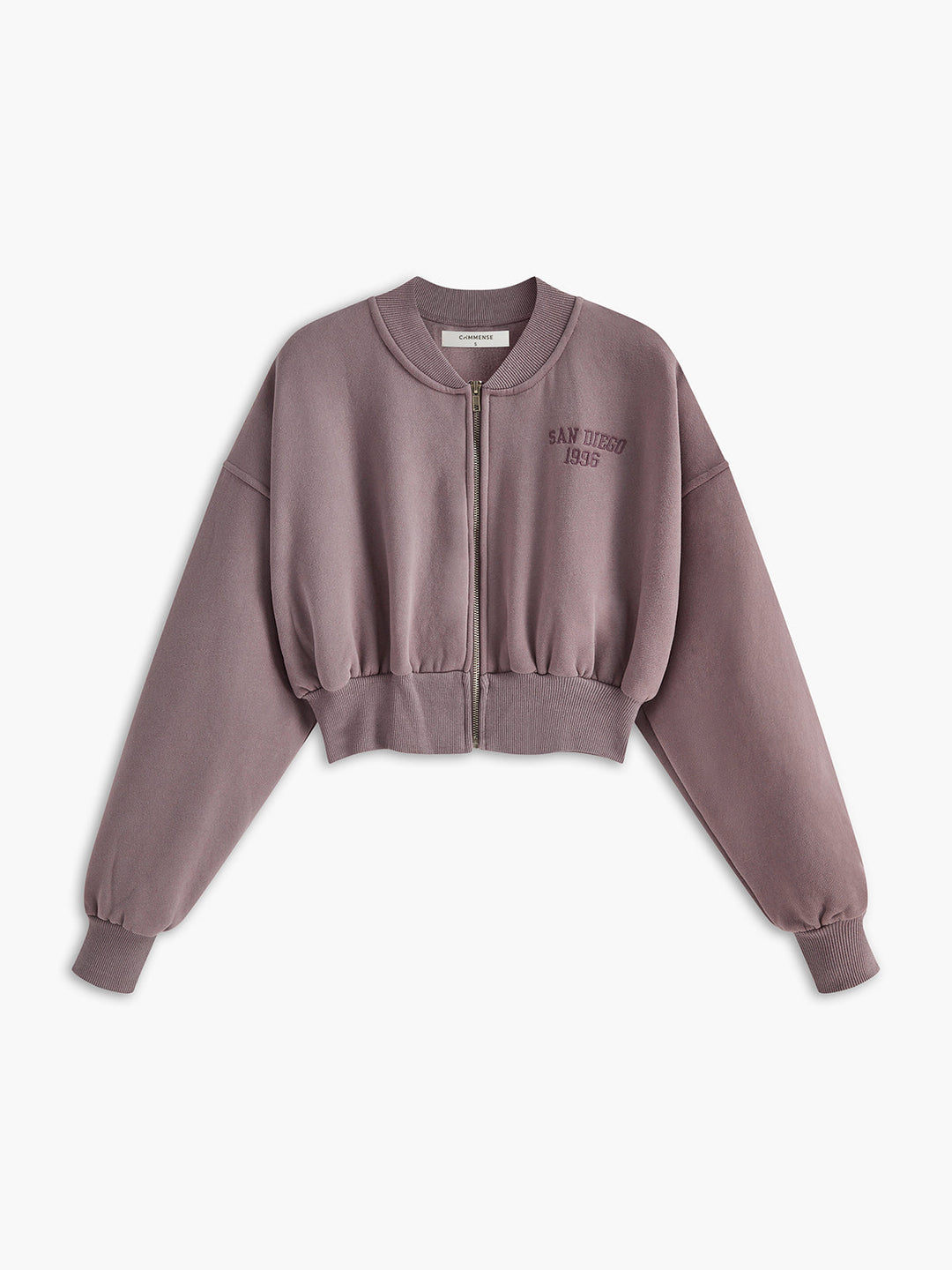 Nakışlı Fermuarlı Rahat Sweatshirt - Svelte Chic