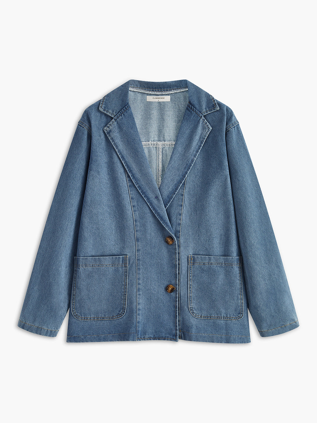 Yaka Detaylı Kargo Denim Ceket, Svelte Chic koleksiyonundan