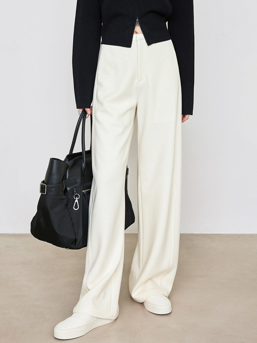 Minimalist Cepli Drapeli Pantolon - Svelte Chic