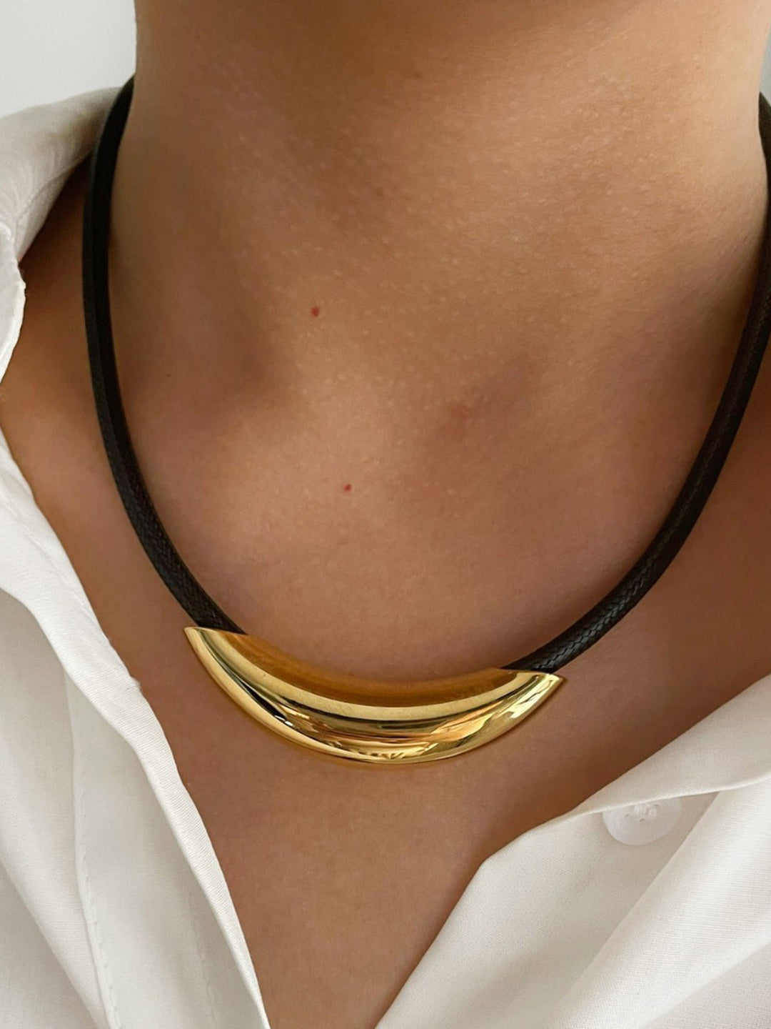 Altın Boru İp Choker takı