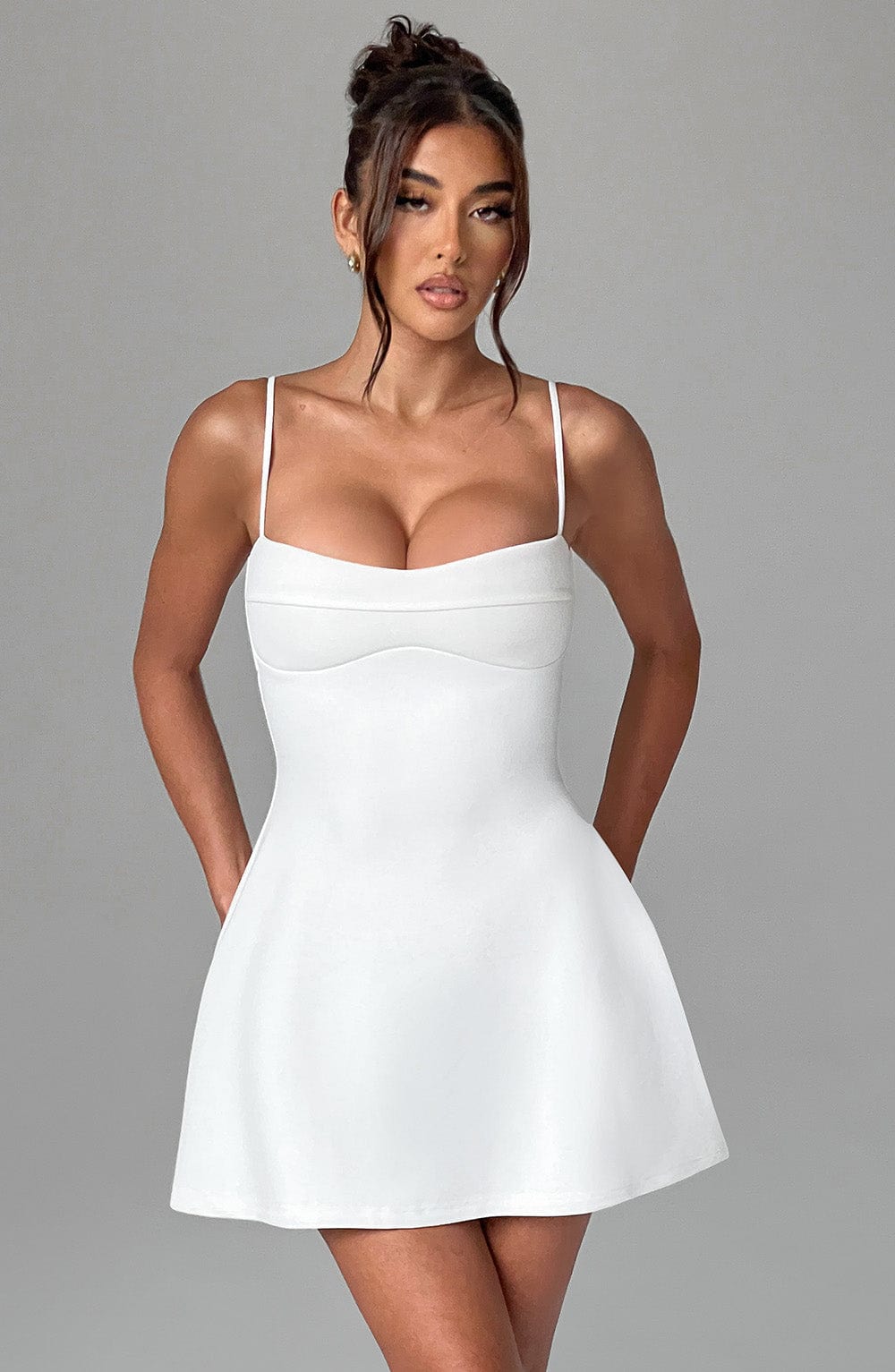 Dakota Mini Elbise - Fildişi, Svelte Chic