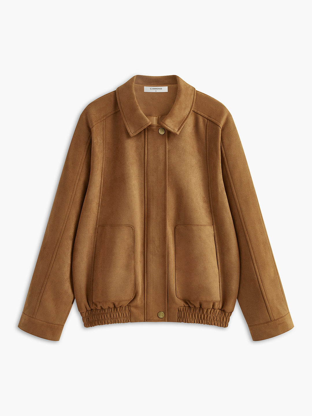Svelte Chic Suede Zipper Shift Jacket