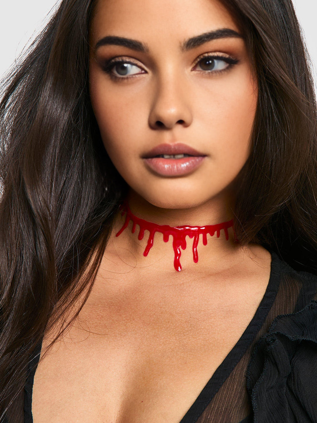 Cadılar Bayramı Kan Damlayan Choker Kolye