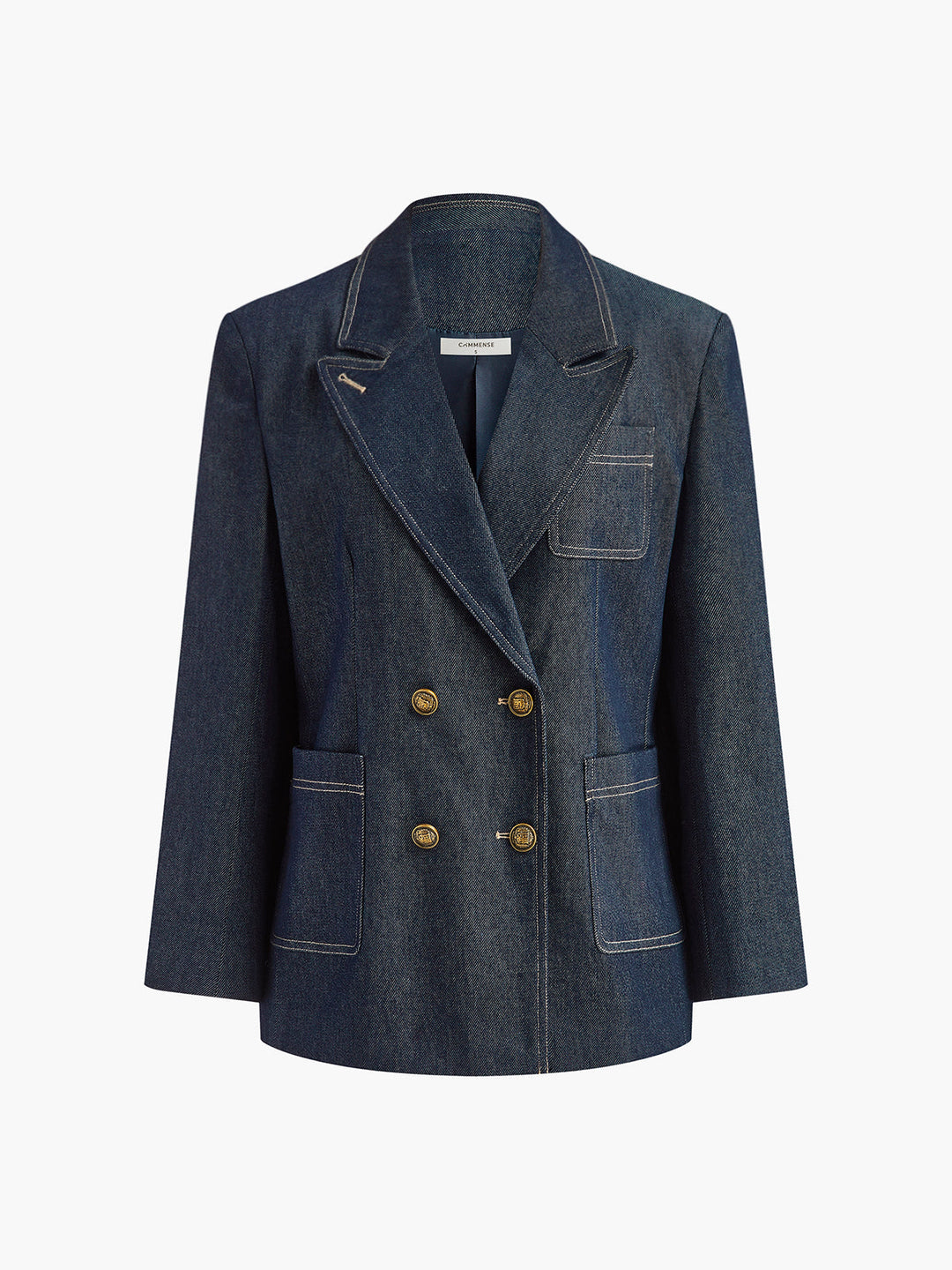 Pamuk Yaka Denim Ceket - Svelte Chic