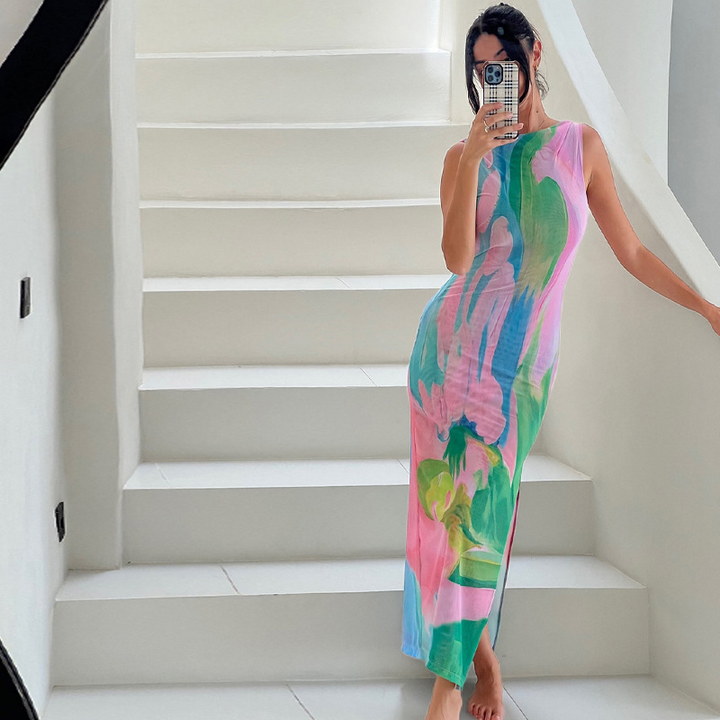 Nola | Pastel Maxi Elbise
