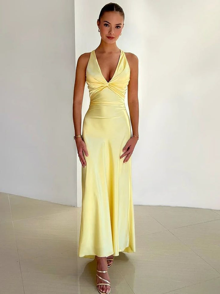 Kyla | Kolsuz Maxi Elbise