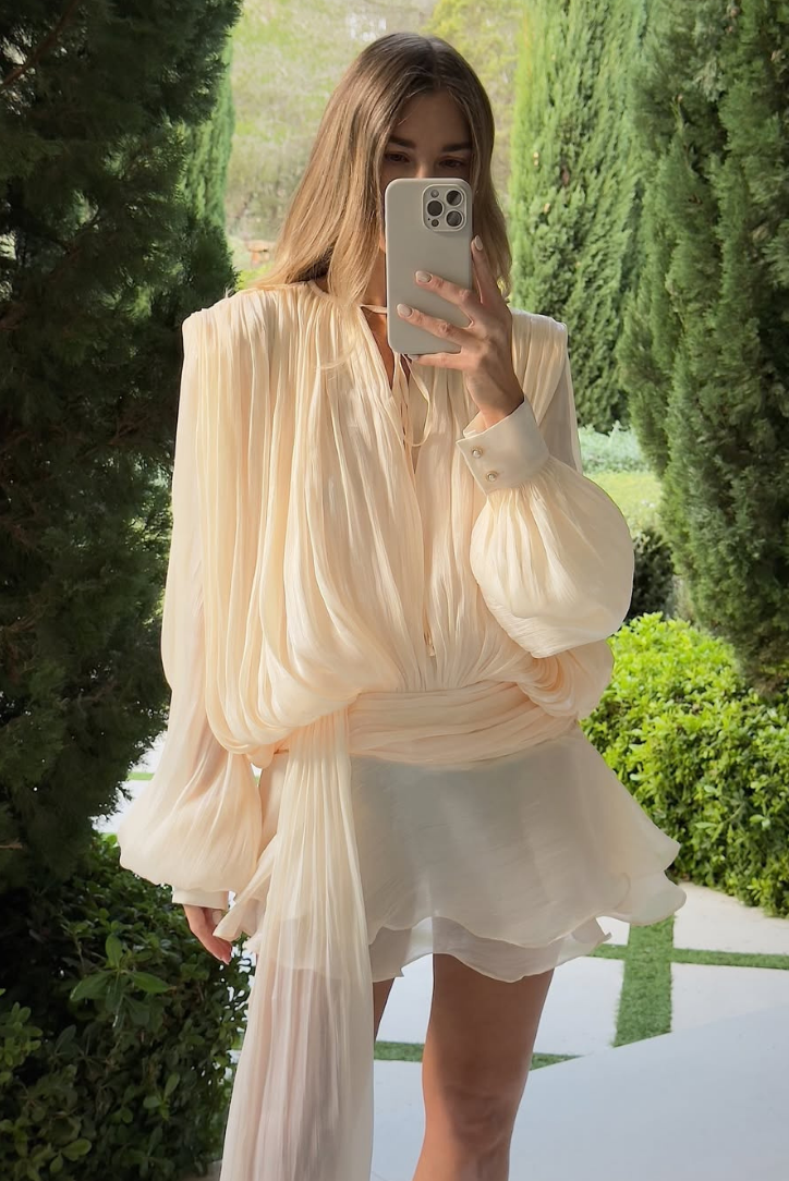 Sylvie | Katlı Mini Elbise