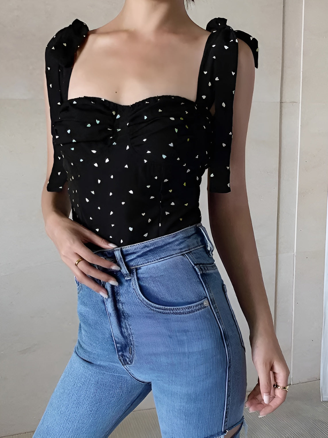 Değerli Taş Dekorlu CropTop