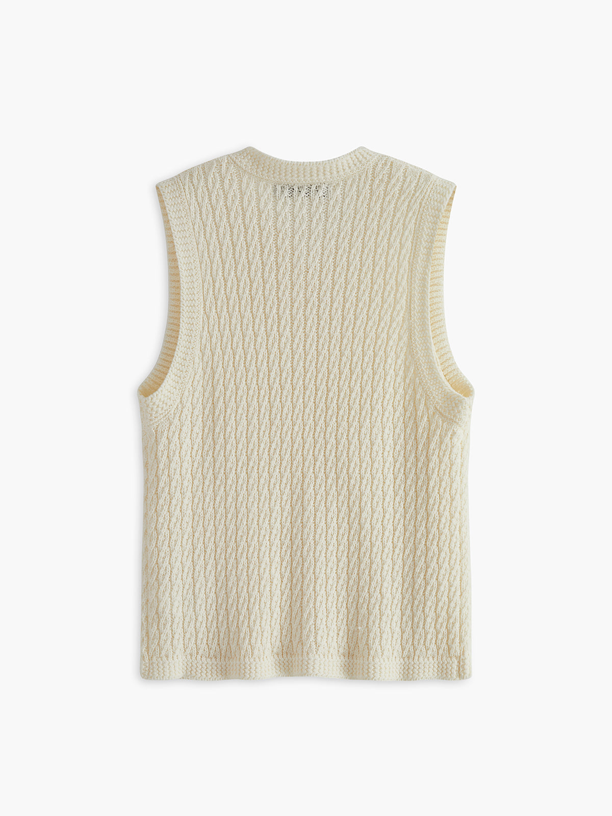 Elegant Golden Breasted Sweater Vest