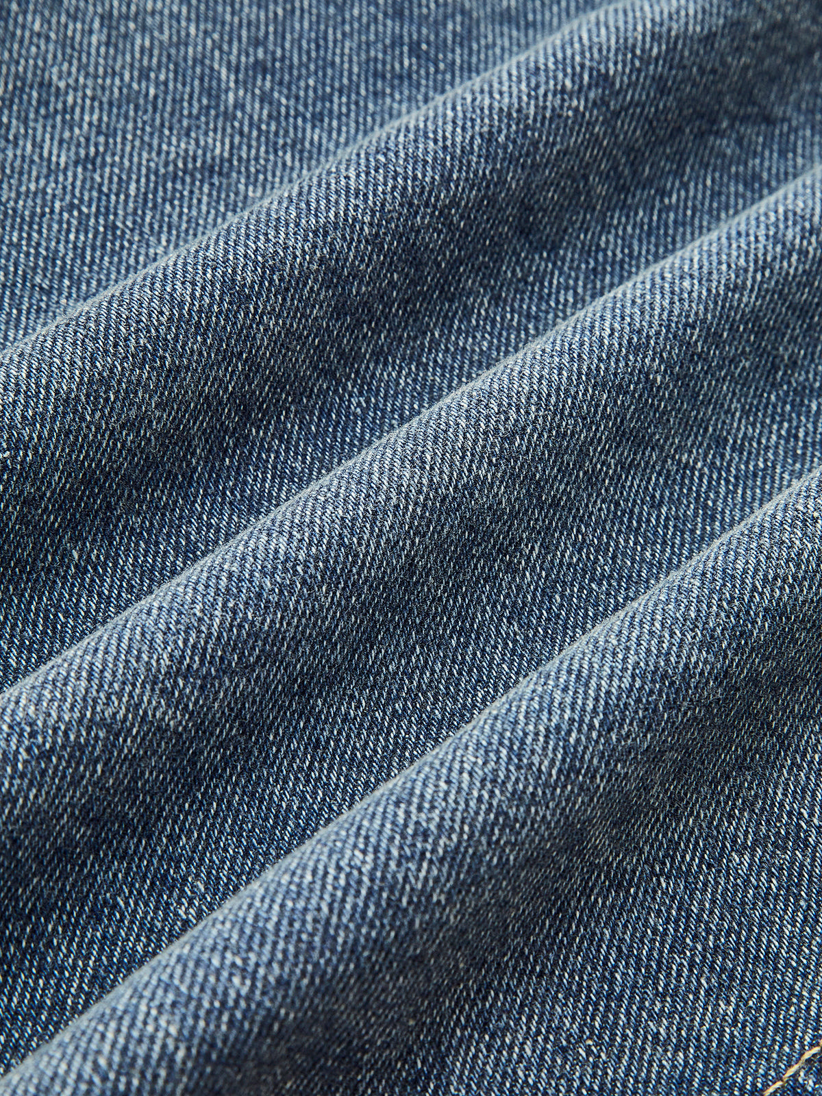 Kontrast Yaka Piping Jean Ceket