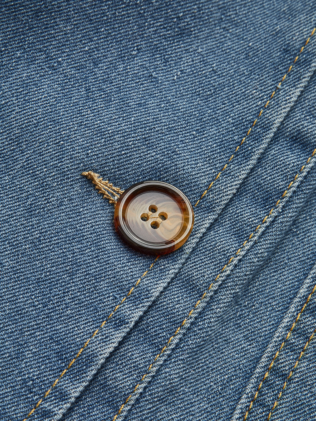 Yaka Detaylı Kargo Denim Ceket