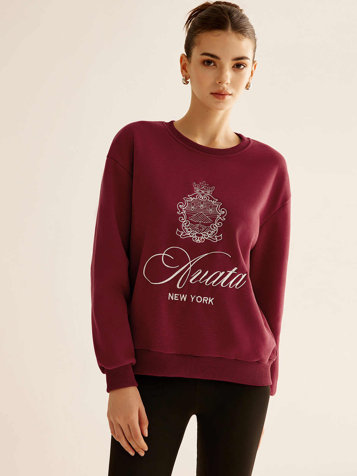 Temel Nakışlı Sweatshirt