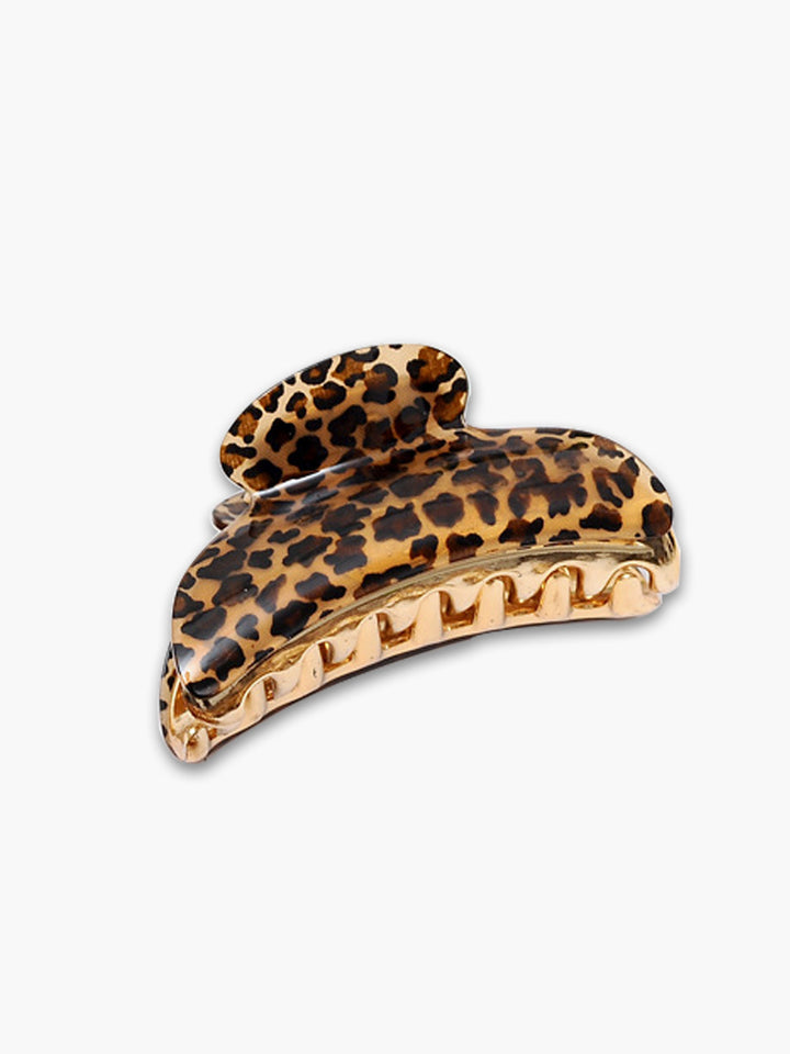 Leopar Desenli Saç Kelepçesi