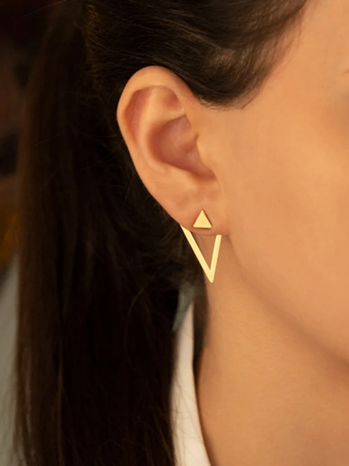 Detachable Triangle Earrings