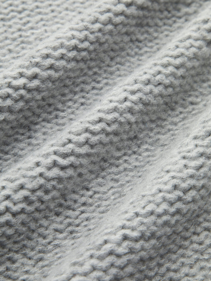 Kruvaze Yaka Fiyonk Örgü Üst