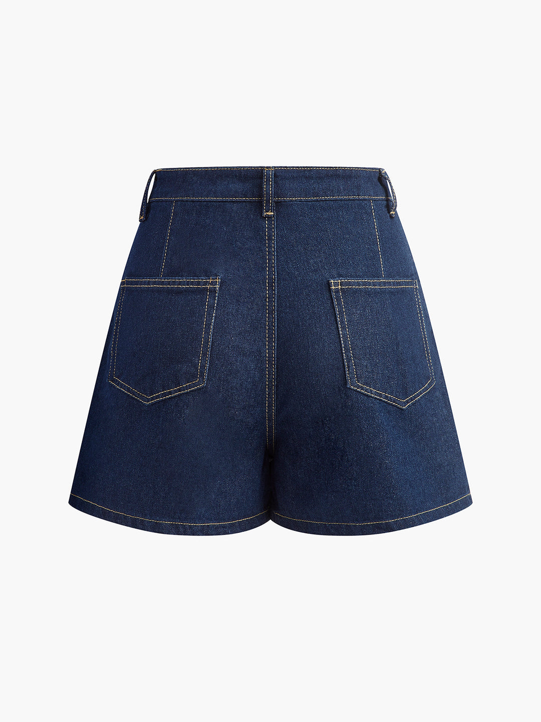 Şık Denim Kısa Takım Trendy Cep Detayı ile