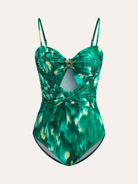 Çekici Deniz Yıldızı Desenli Tek Parça Mayo