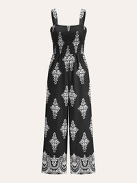 Büyüleyici Pileli Çiçek Desenli Tulum ile Zahmetsiz Şıklık