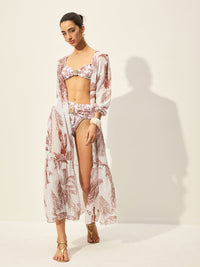 Şık Çiçek Desenli Maxi Etek ile Rahat Tarz