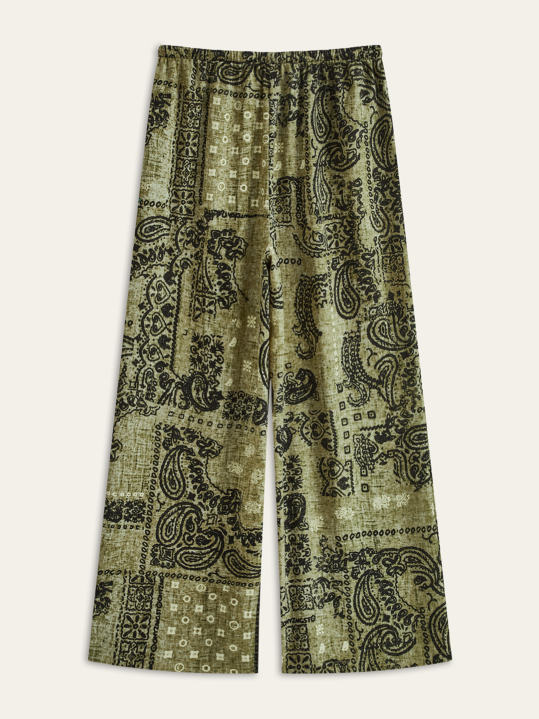 Paisley Desenli Bol Paçalı Tropici Pantolon