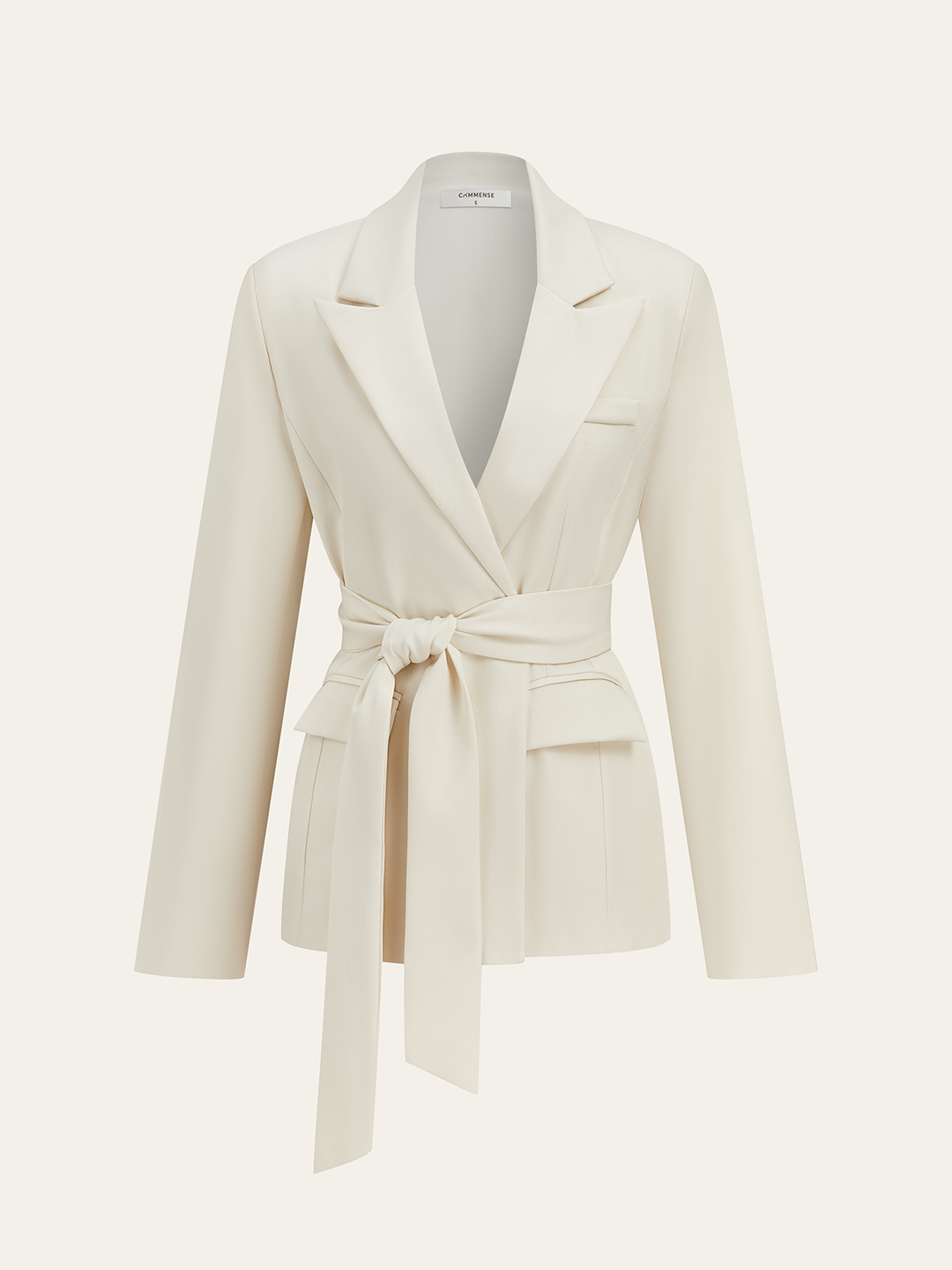 Uzun Kollu Kuşaklı Blazer