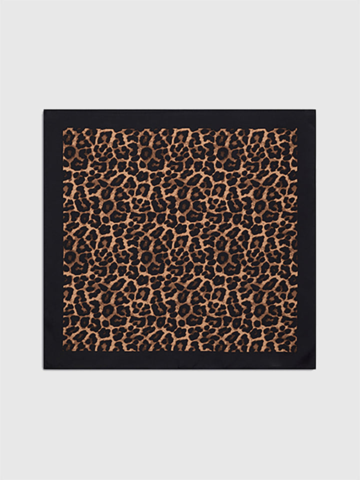 Leopar Desenli Kare Fular
