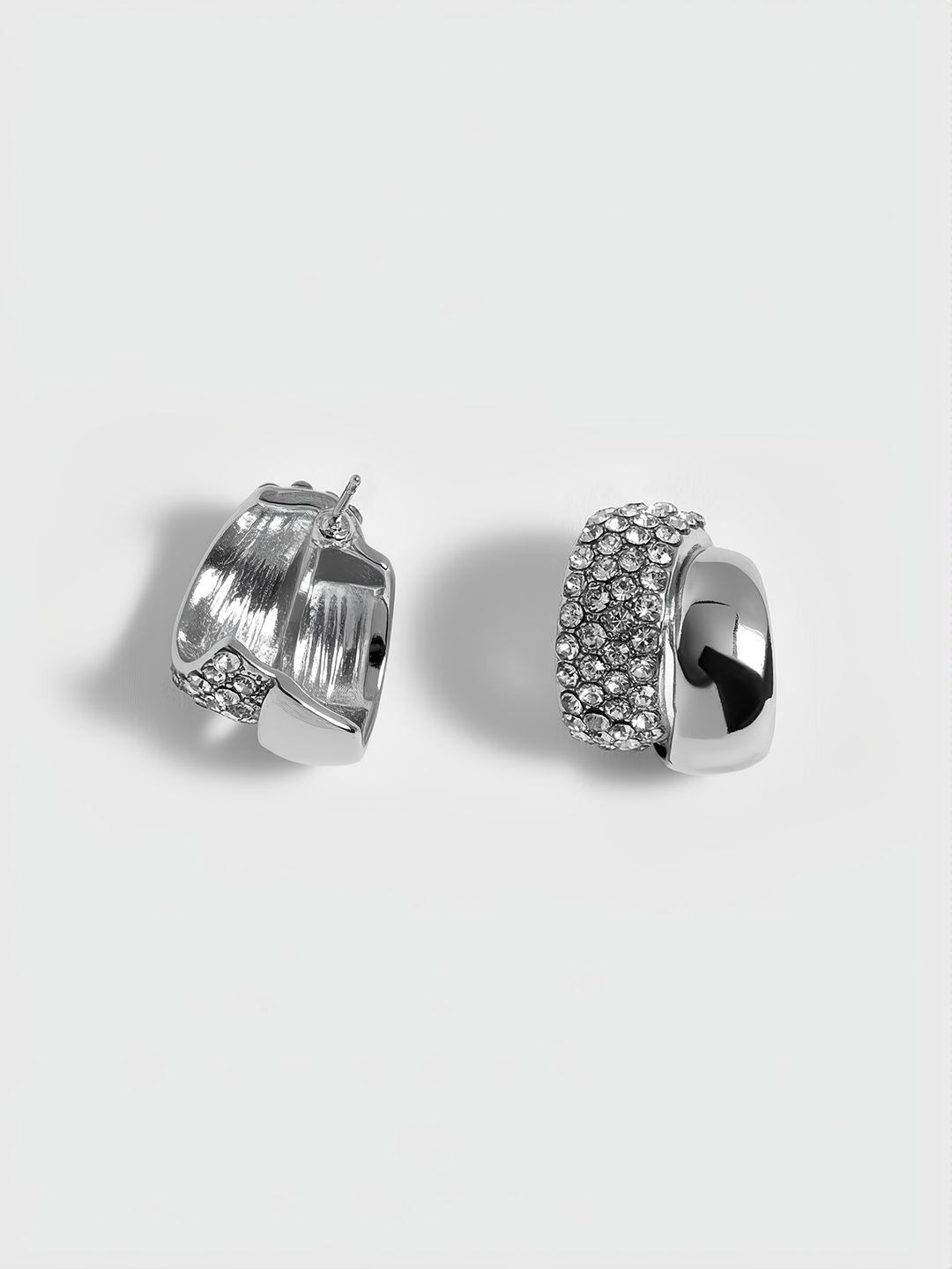 Pave Kristal Taşlı Küpe