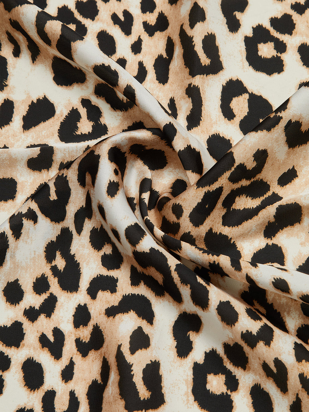 Leopar Desenli Kare Fular