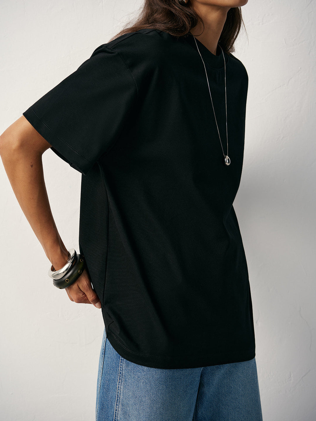 Basic Pamuk Oversize Tişört