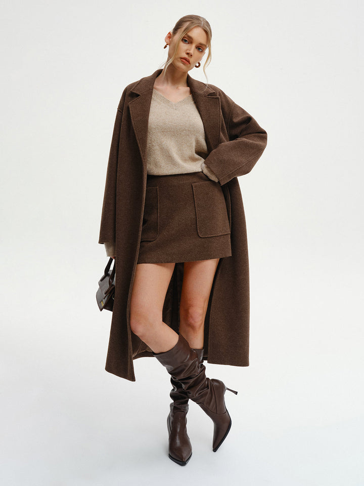Oversize Burgu Uzun Palto