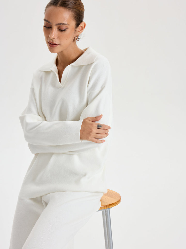 Oversized Polo Erkek Takım Seti