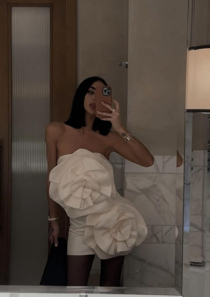 Alana | Çiçek Mini Elbise
