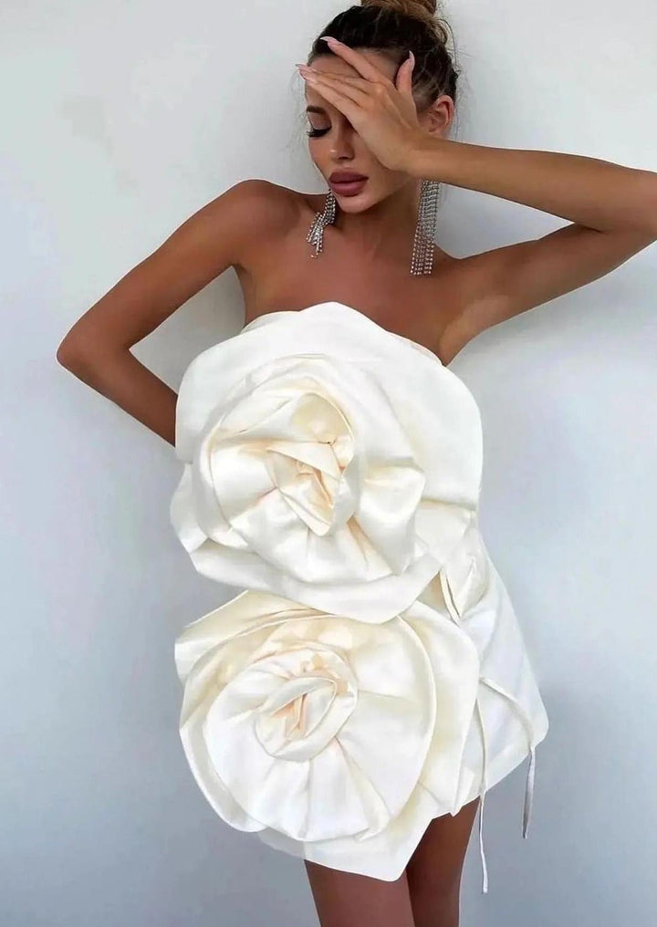 Alana | Çiçek Mini Elbise